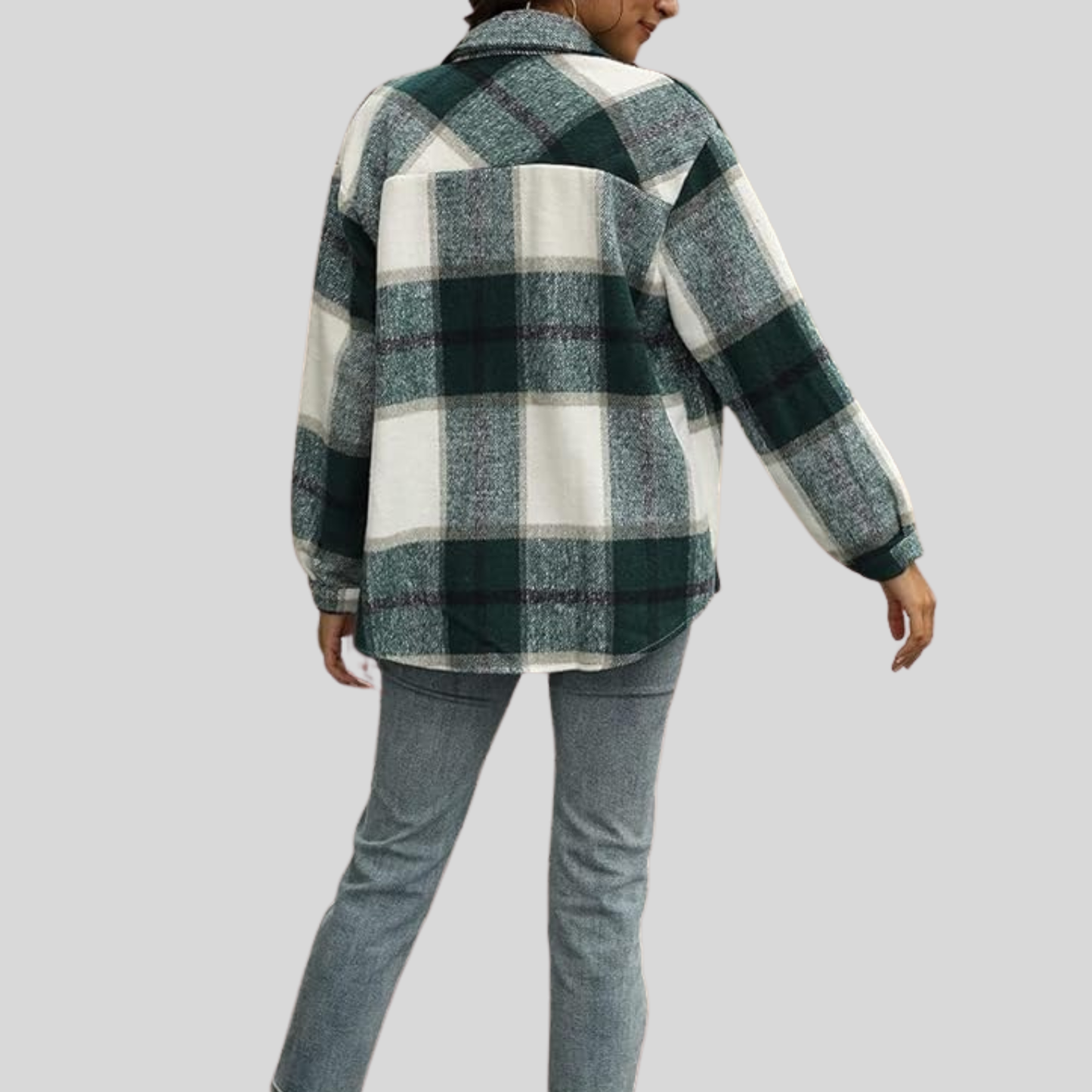 Clorens® Cozy Plaid Flannel Shacket