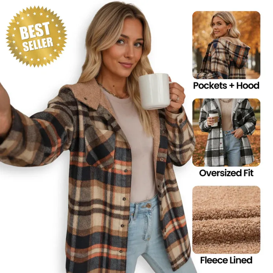 Clorens® Teddy Bear Cozy Flannel Jacket