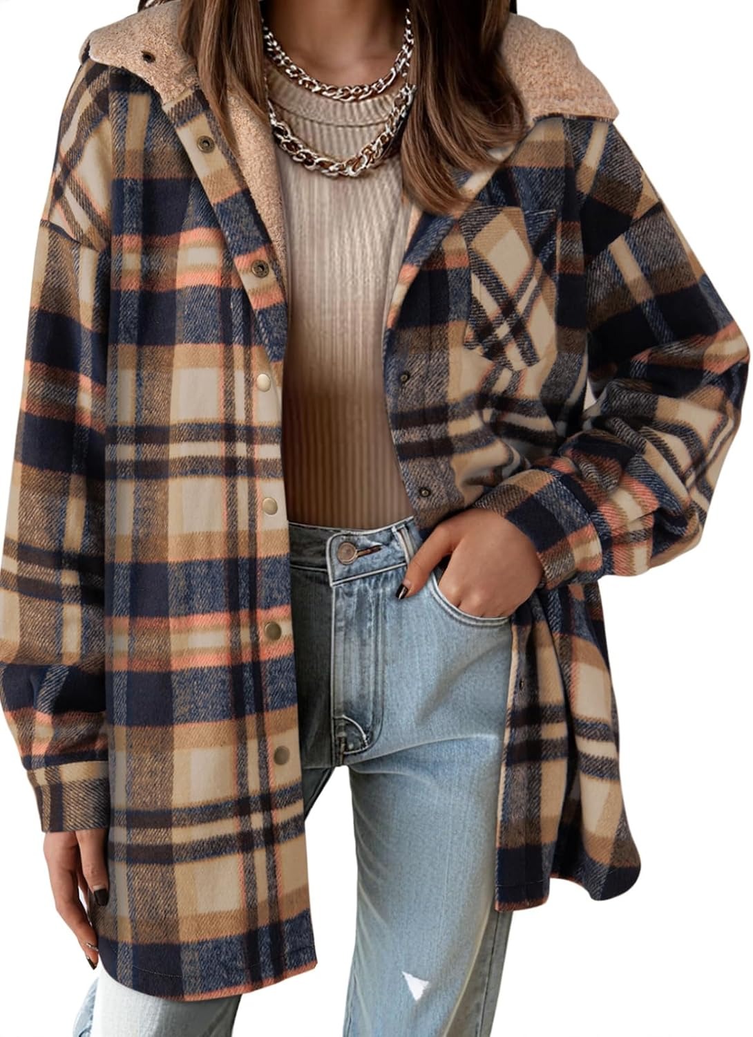 Clorens® Teddy Bear Cozy Flannel Jacket