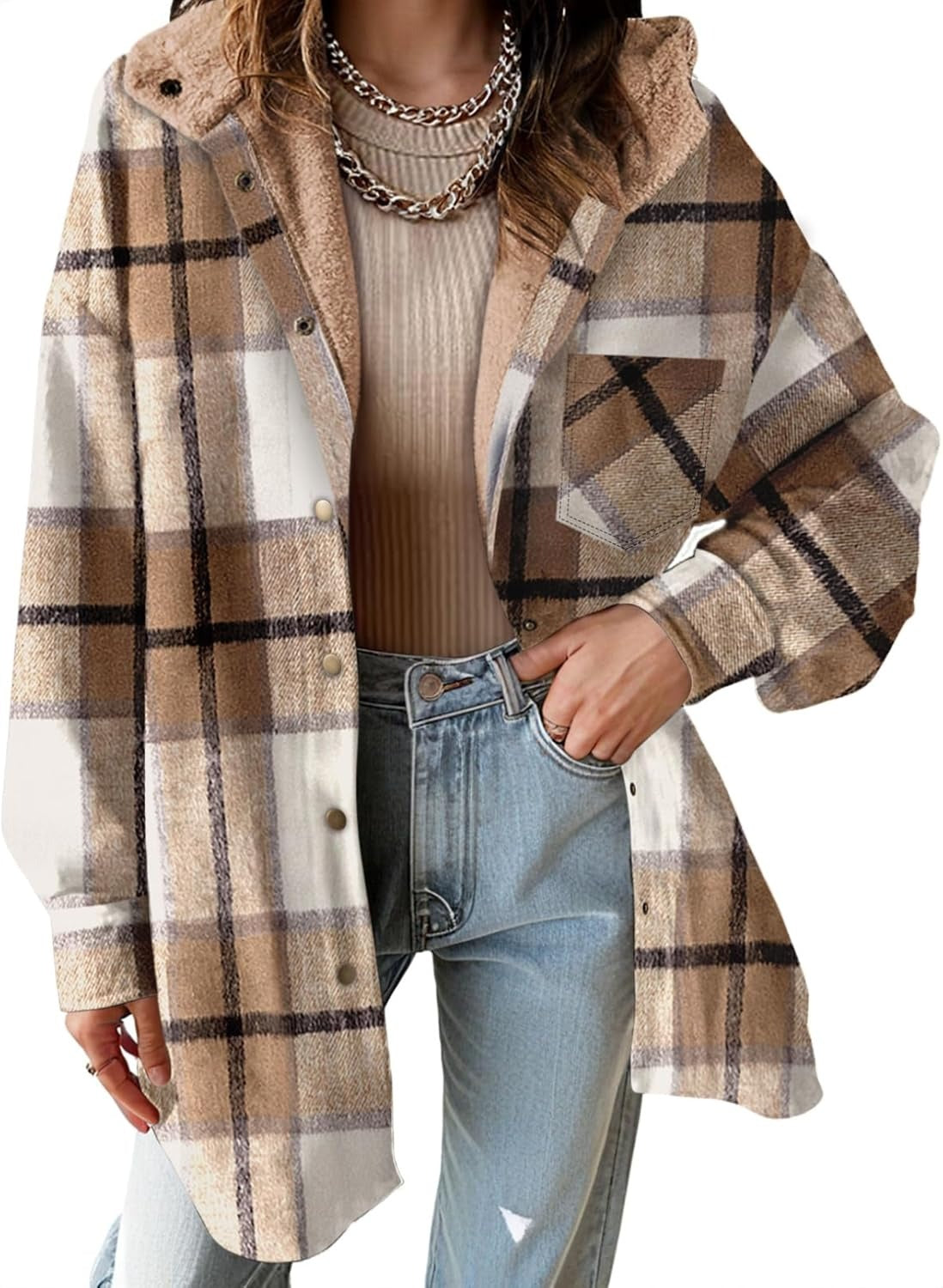 Clorens® Teddy Bear Cozy Flannel Jacket
