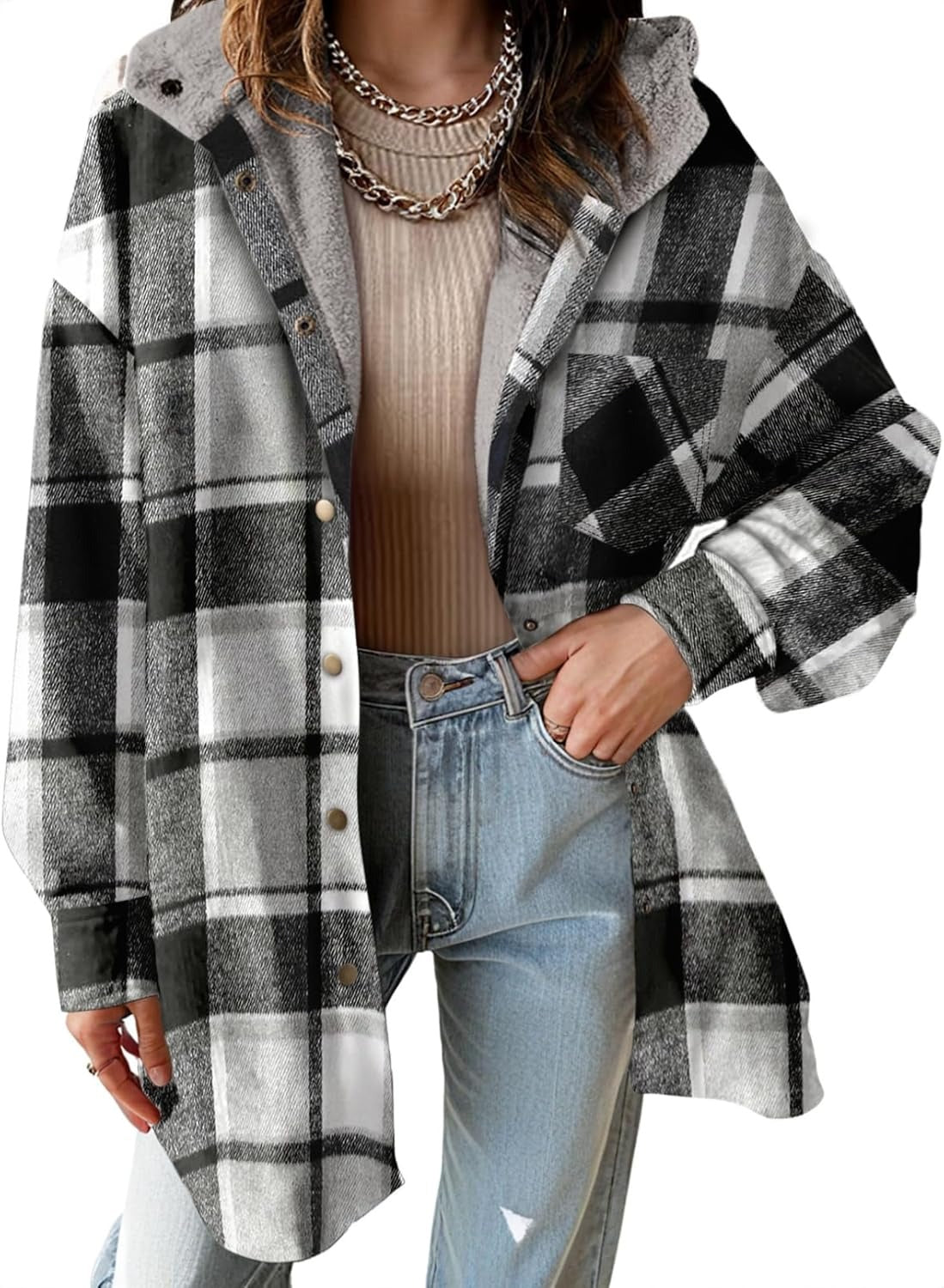 Clorens® Teddy Bear Cozy Flannel Jacket