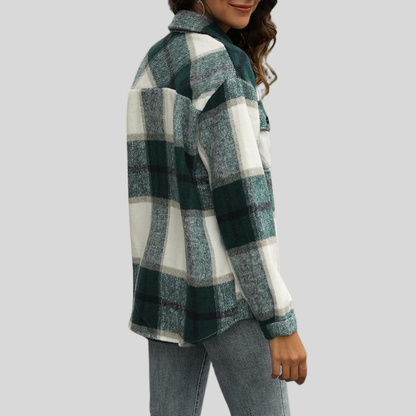 Clorens® Cozy Plaid Flannel Shacket