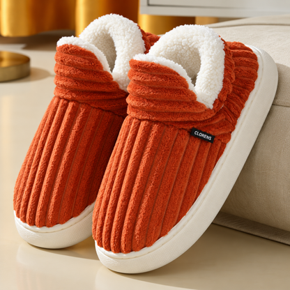 Clorens® Cozy Ribbed Velvet Slippers