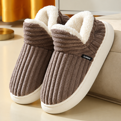 Clorens® Cozy Ribbed Velvet Slippers