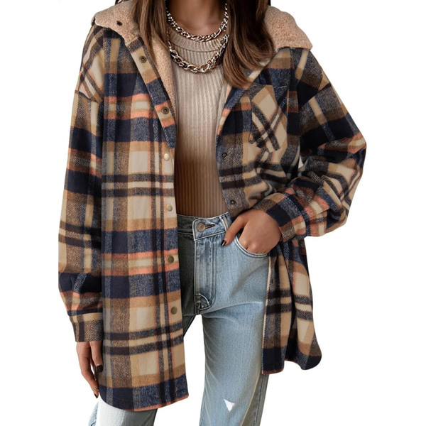Clorens® Teddy Bear Cozy Flannel Jacket