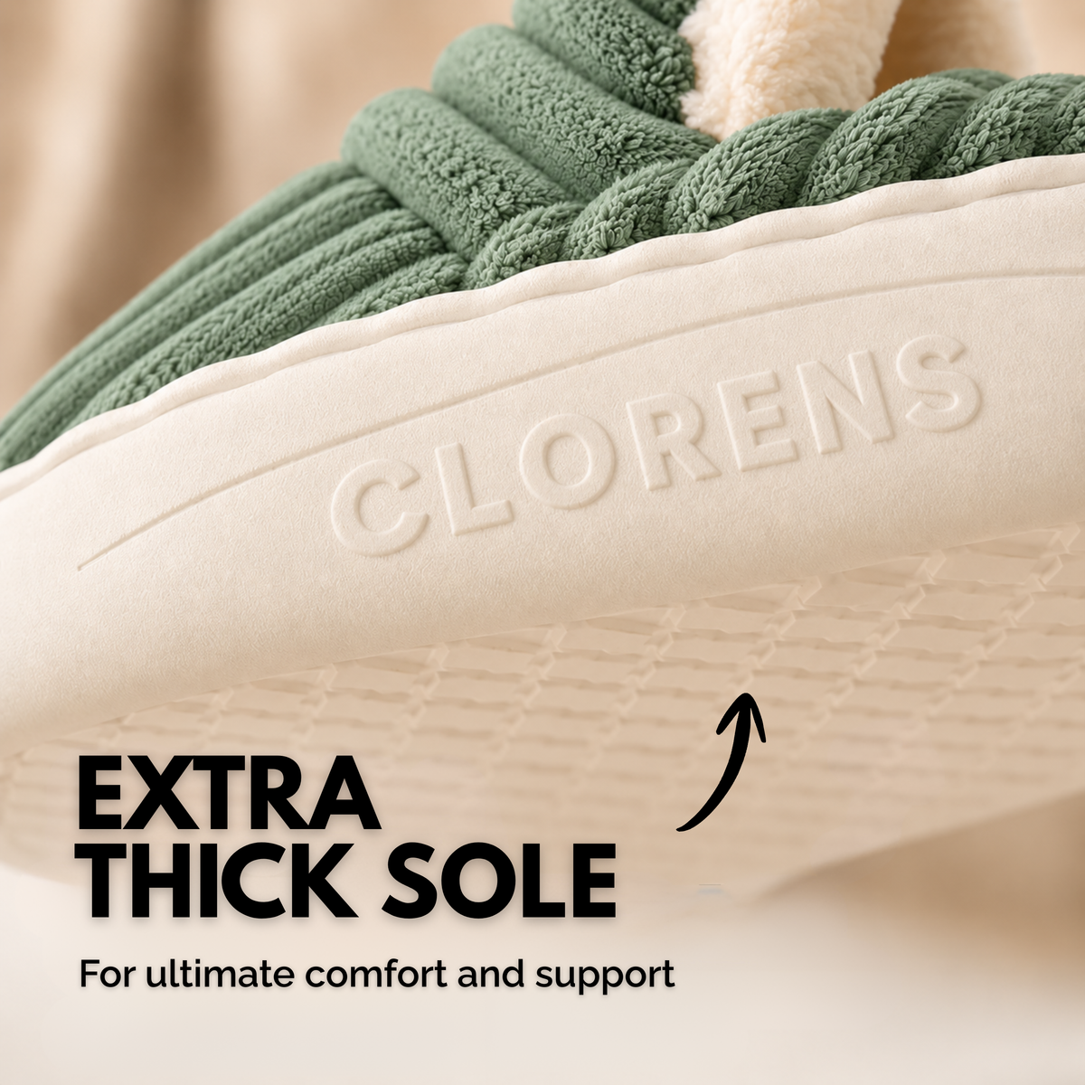Clorens® Cozy Ribbed Velvet Slippers