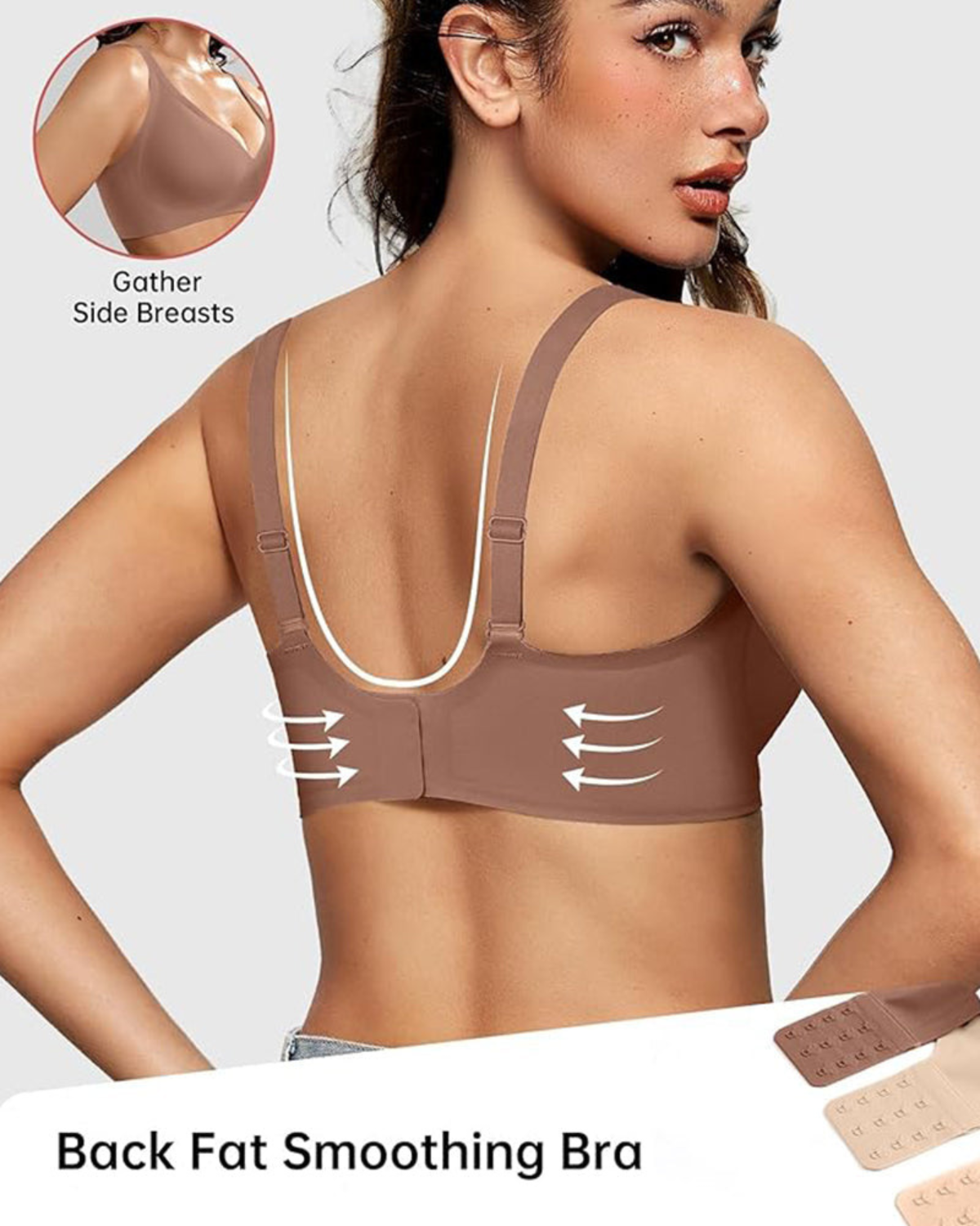 Clorens® Seamless Deep-V Bra