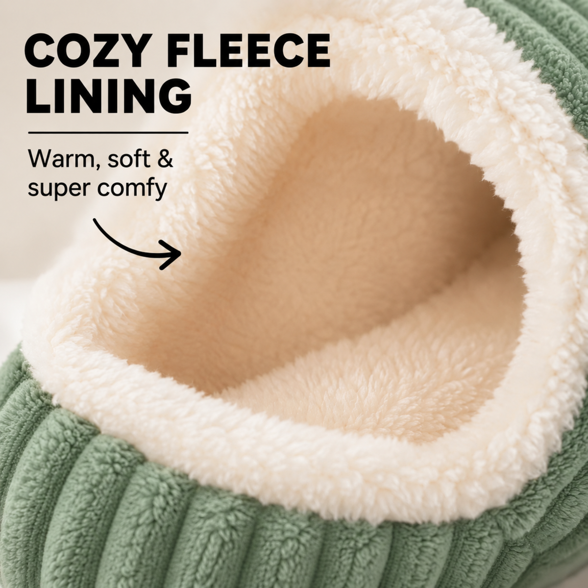 Clorens® Cozy Ribbed Velvet Slippers