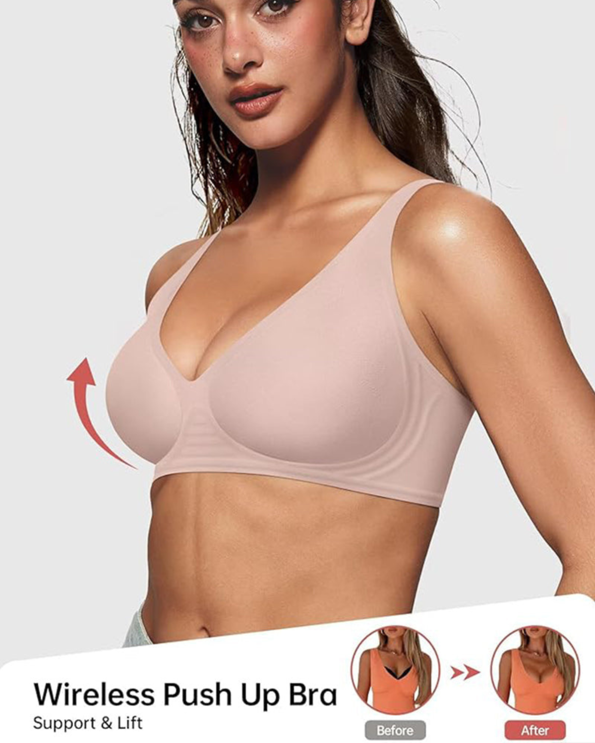 Clorens® Seamless Deep-V Bra