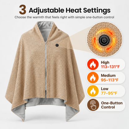 CLORENS™ Heated Wearable Blanket Wrap