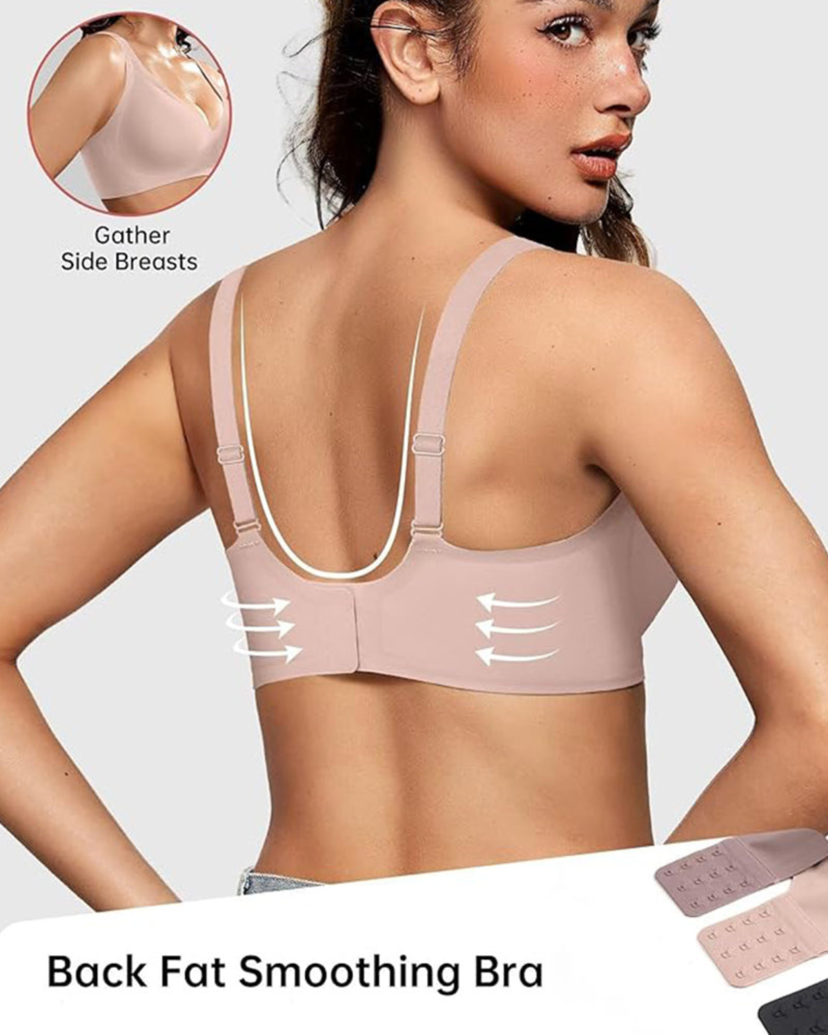 Clorens® Seamless Deep-V Bra