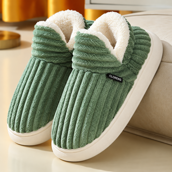 Clorens® Cozy Ribbed Velvet Slippers