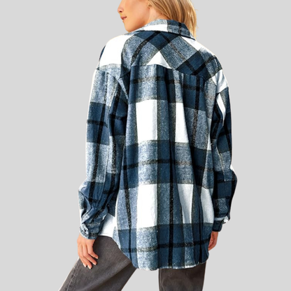 Clorens® Cozy Plaid Flannel Shacket