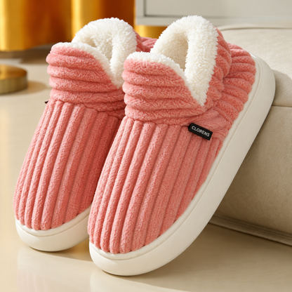 Clorens® Cozy Ribbed Velvet Slippers