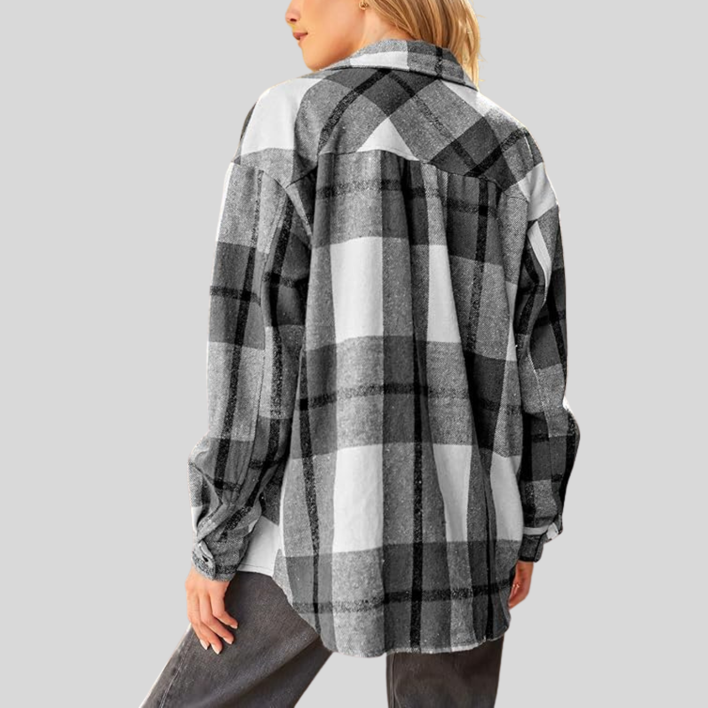 Clorens® Cozy Plaid Flannel Shacket