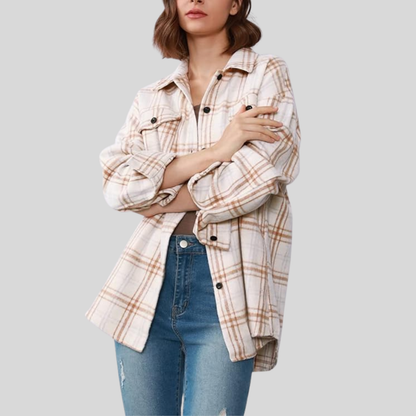 Clorens® Cozy Plaid Flannel Shacket