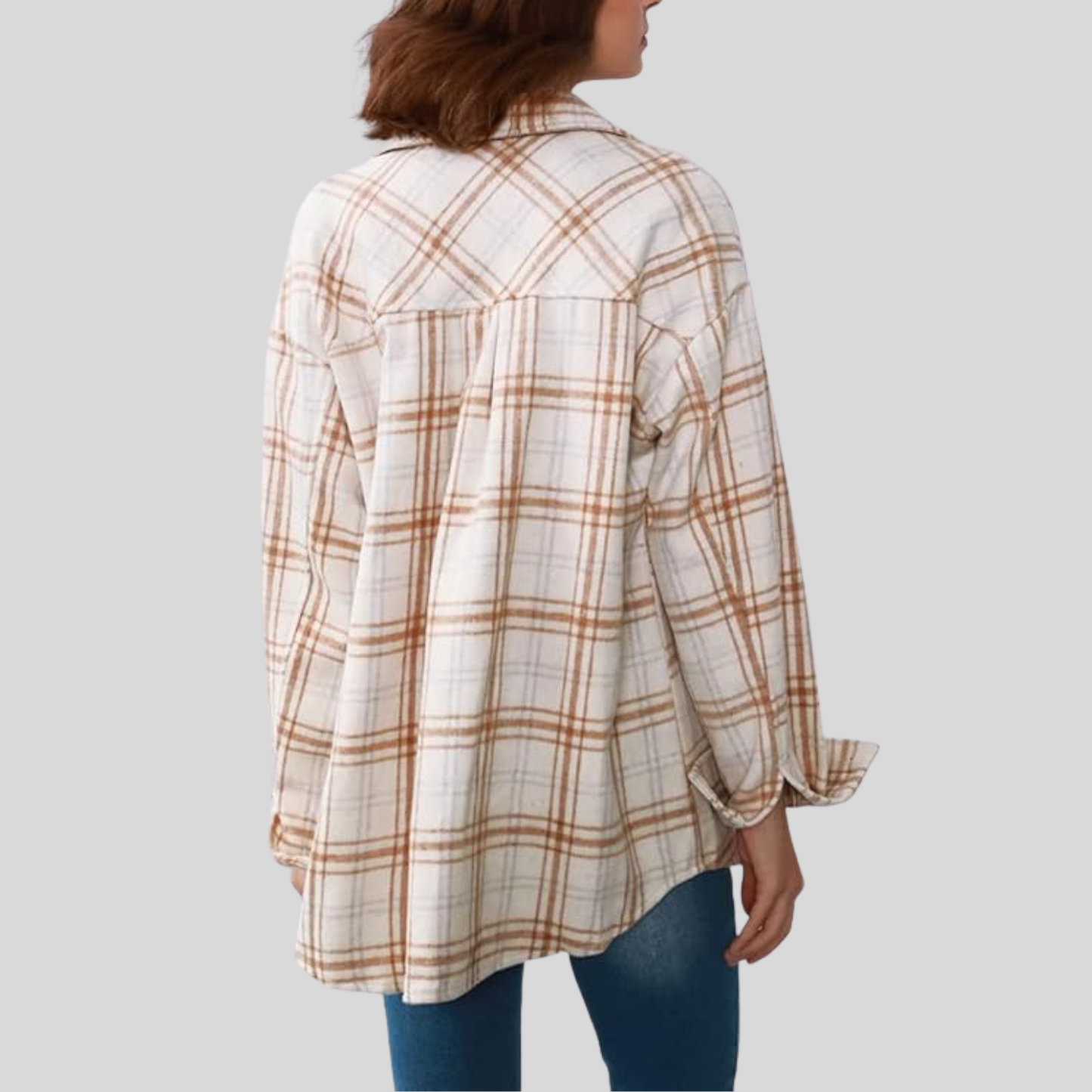 Clorens® Cozy Plaid Flannel Shacket
