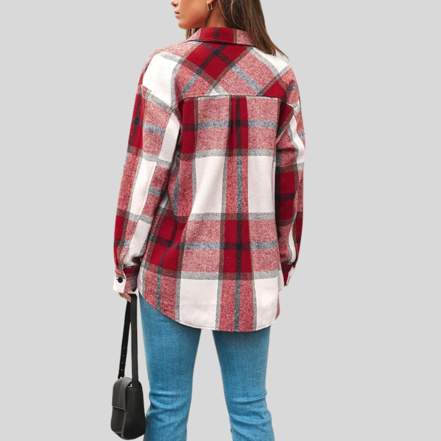 Clorens® Cozy Plaid Flannel Shacket