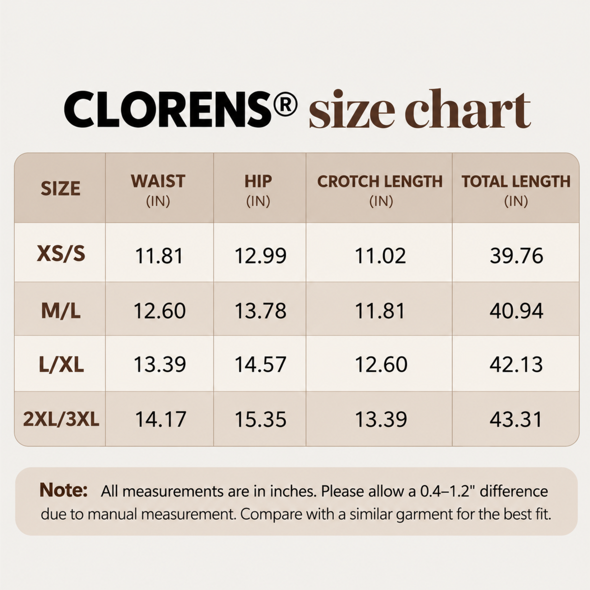 Clorens® Fleece-Lined Shaping Tights